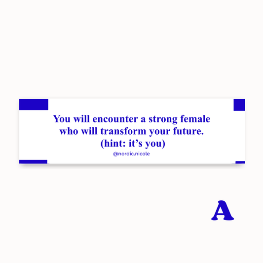 affirmation fortune cookie sticker
