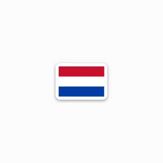 *mini* netherlands flag sticker