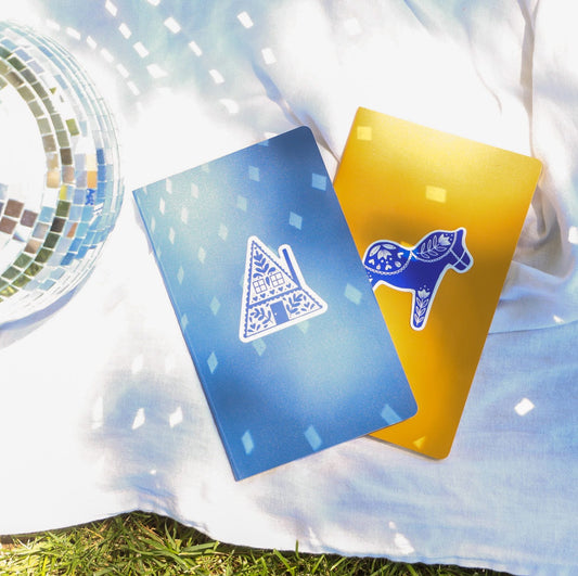 a-frame cabin sticker image 1