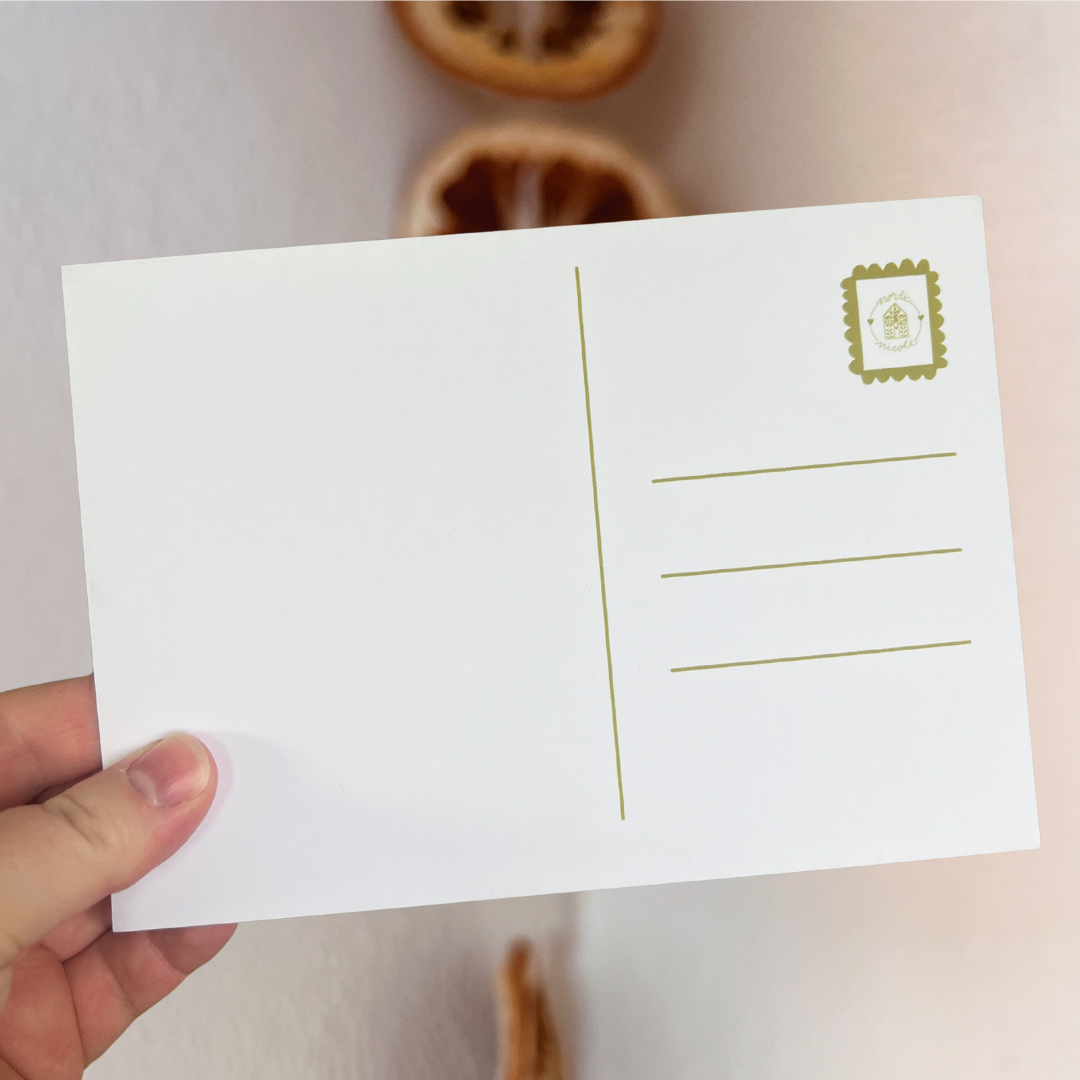 you feel like home postcard print