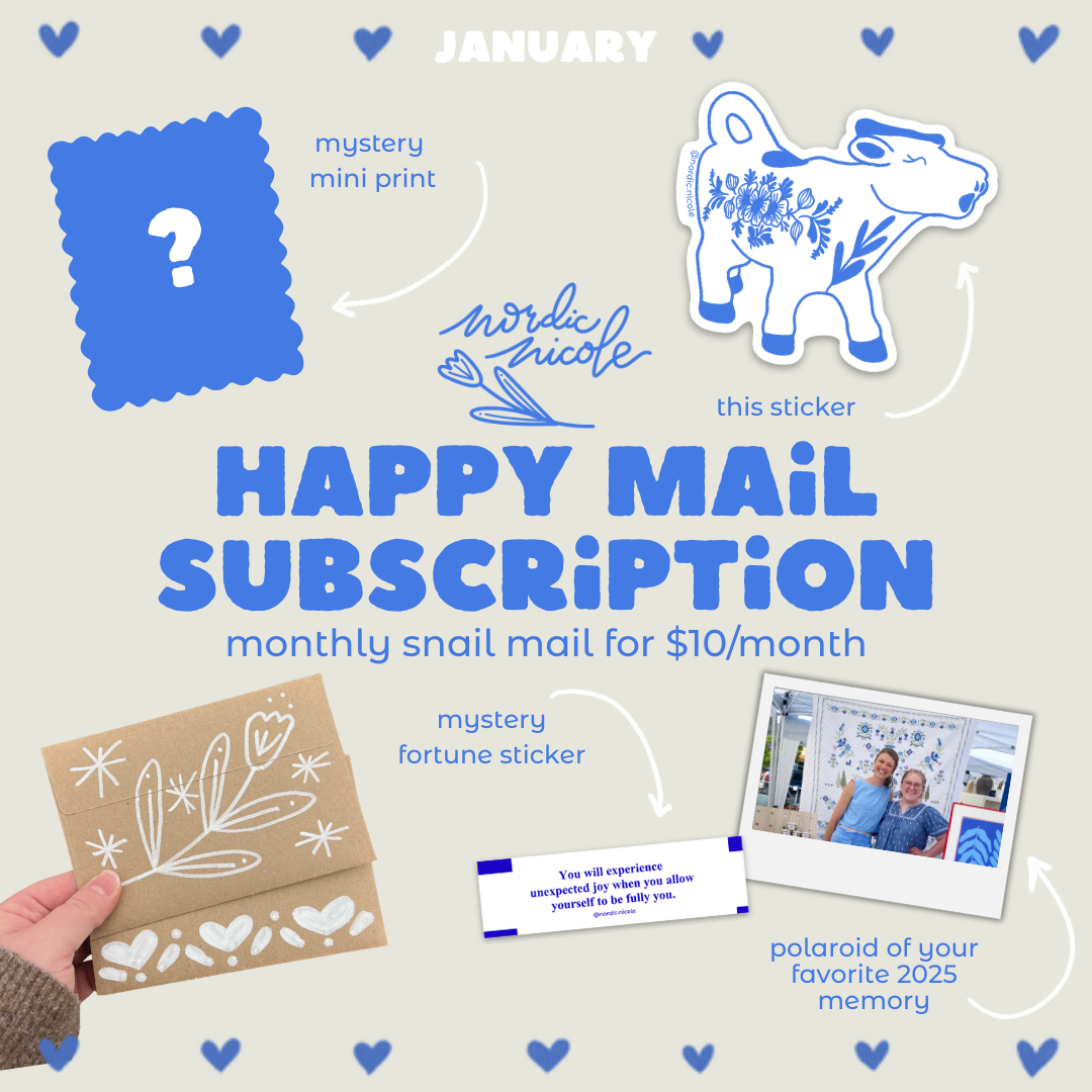 🌟Happy Mail🌟 a monthly mail subscription