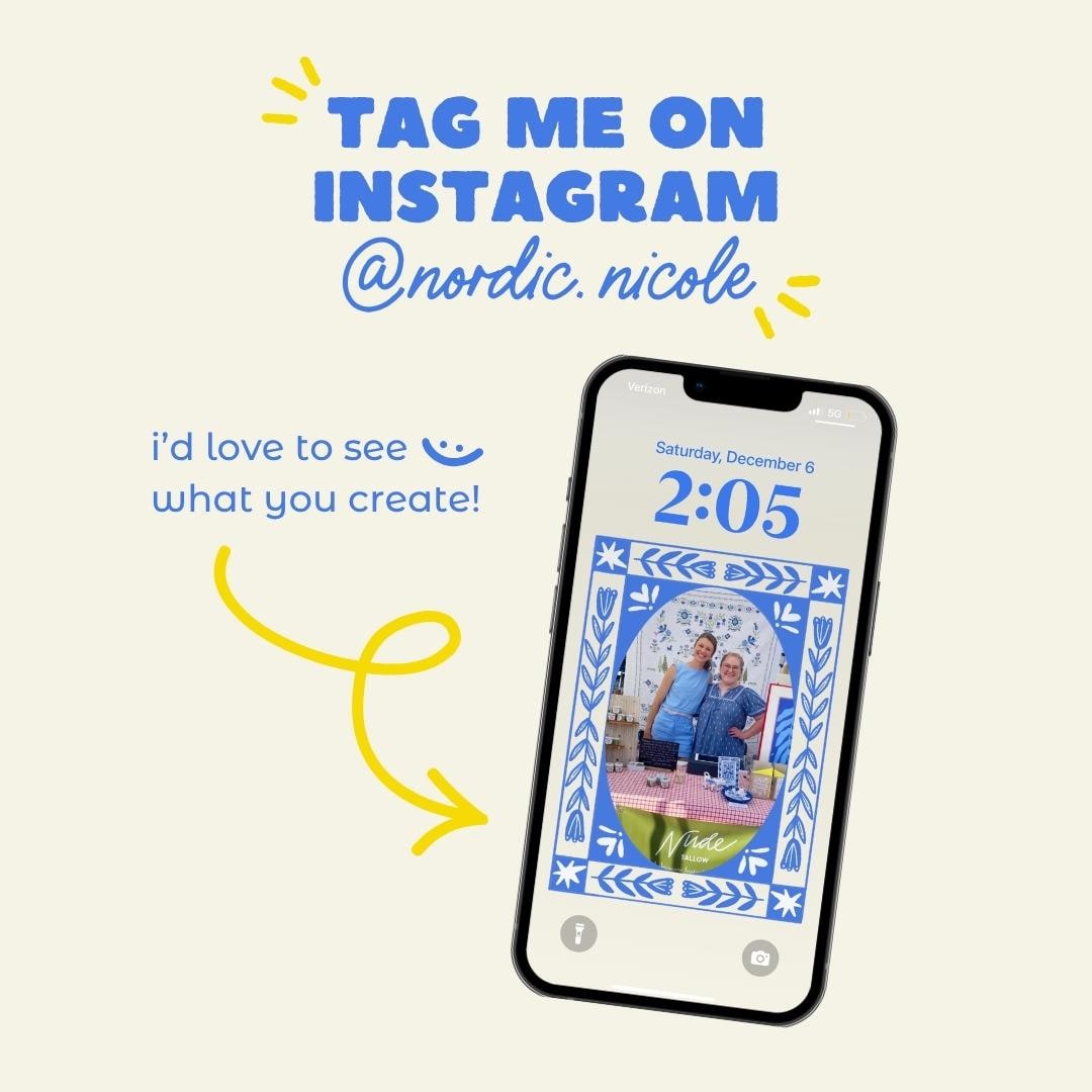 *bundle* customizable photo art frames for iphone (digital download)