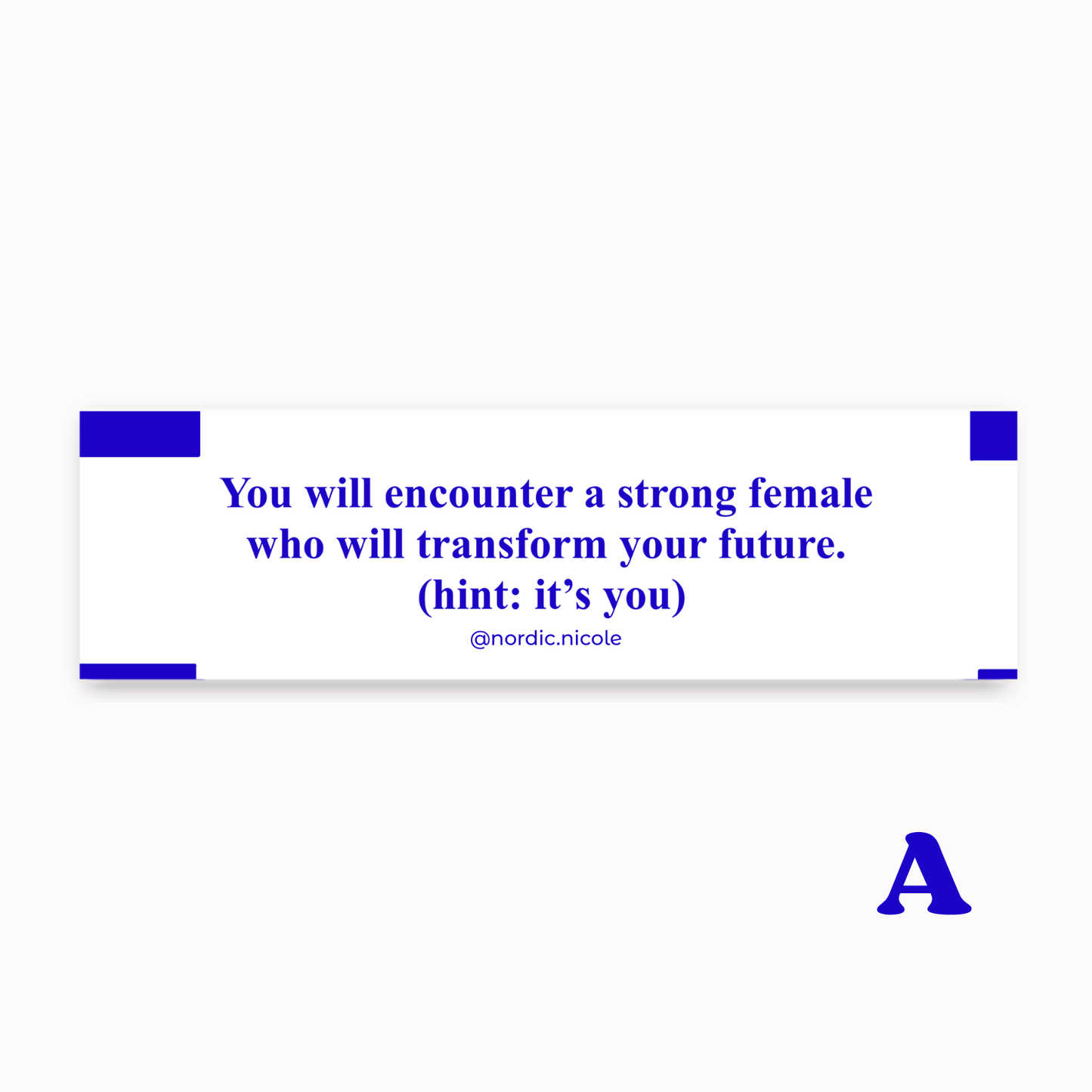 affirmation fortune cookie sticker