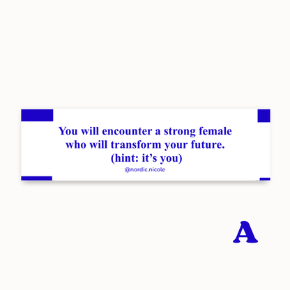 affirmation fortune cookie sticker