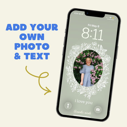 *bundle* customizable photo art frames for iphone (digital download)