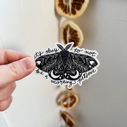 it's okay to not be a morning person sticker image 0
