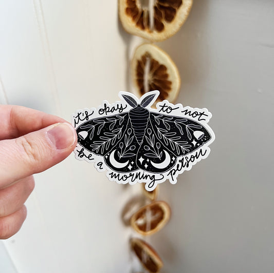 it's okay to not be a morning person sticker image 0