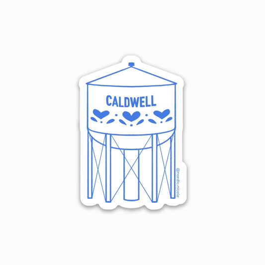 caldwell water tower sticker