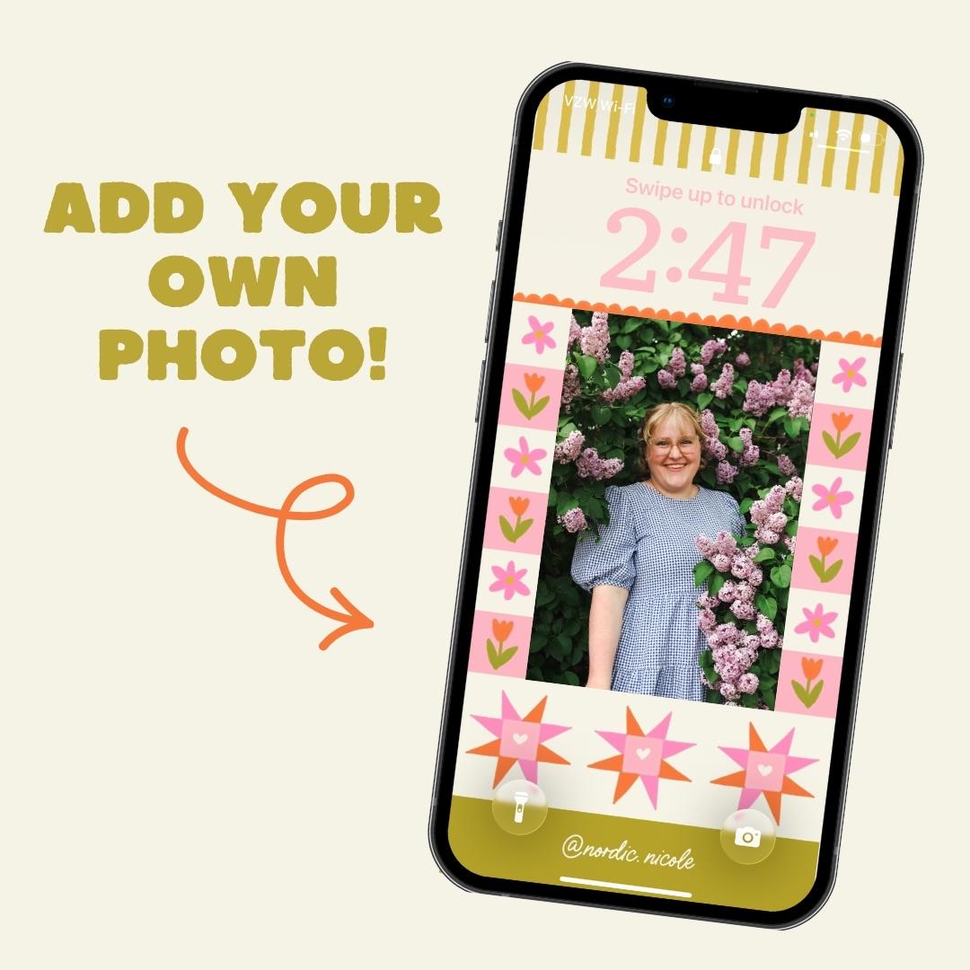 *bundle* customizable photo art frames for iphone (digital download)