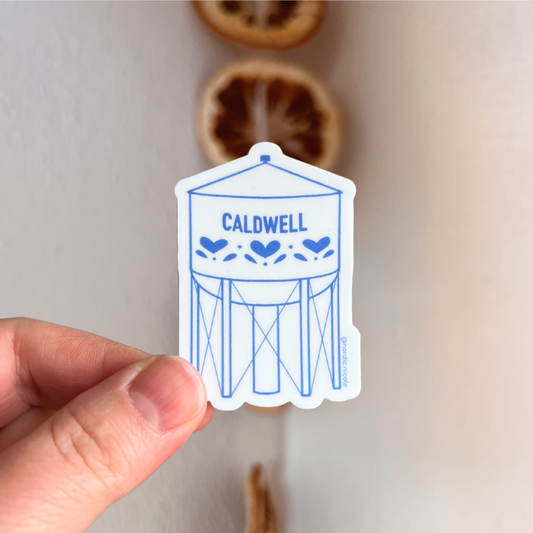 caldwell water tower sticker