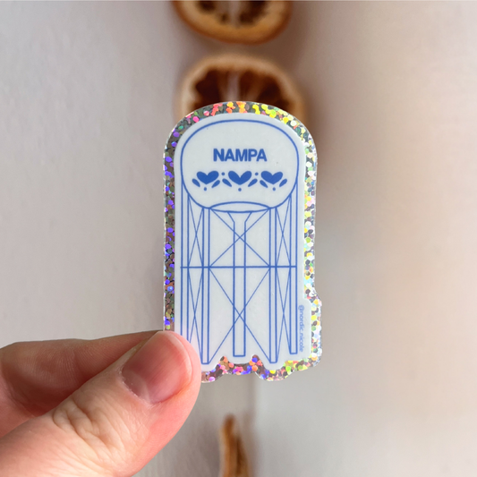 *glitter* nampa water tower sticker
