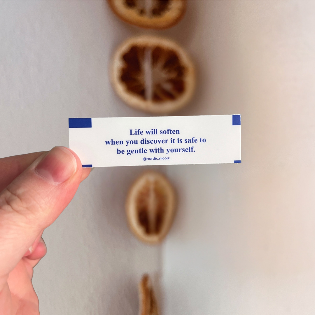 affirmation fortune cookie sticker