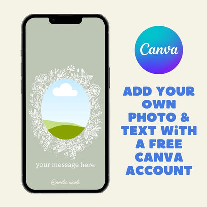 *bundle* customizable photo art frames for iphone (digital download)