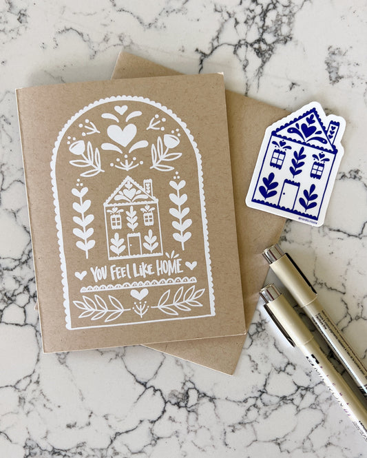 you feel like home greeting card image 1
