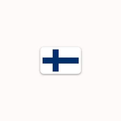 *mini* finland flag sticker