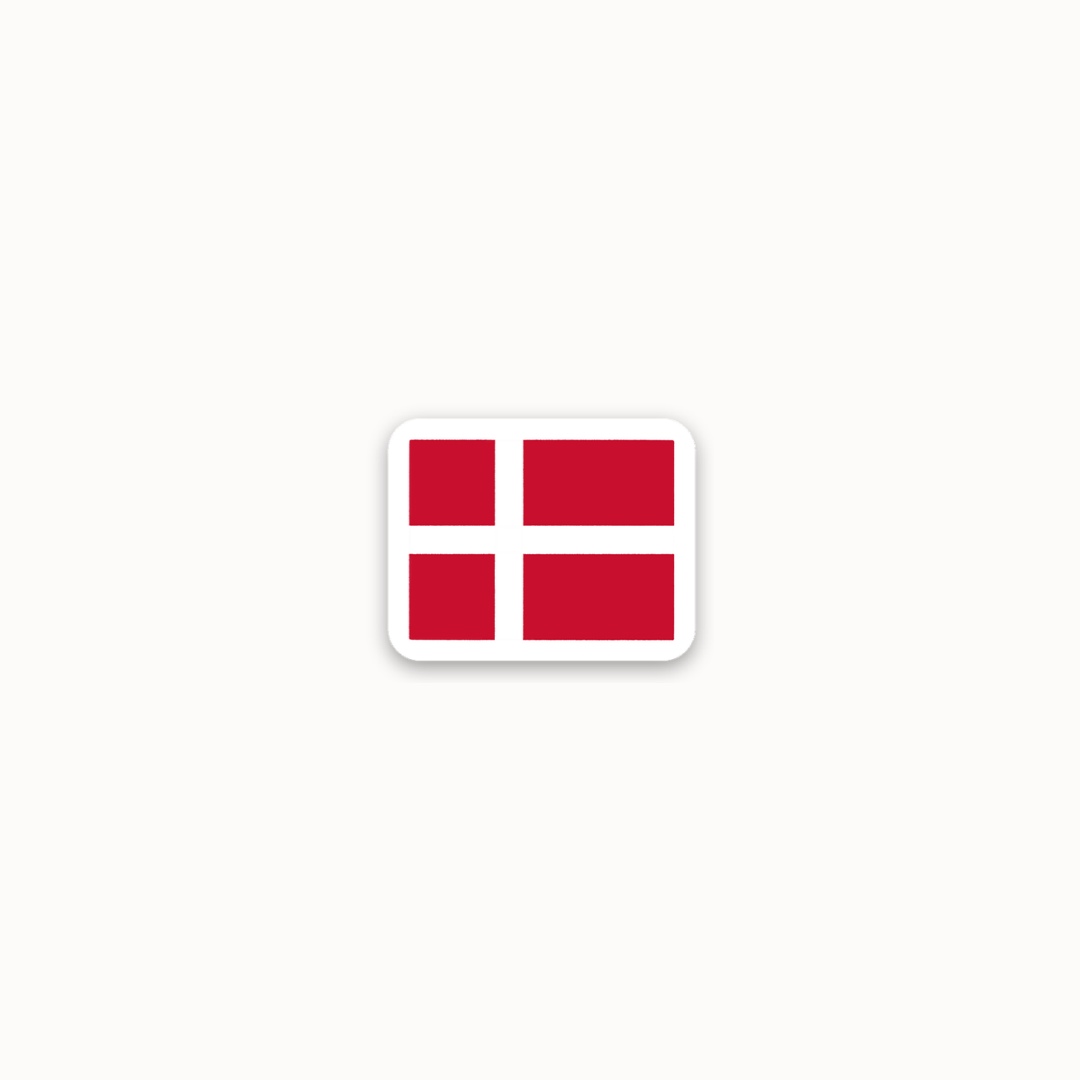*mini* denmark flag sticker