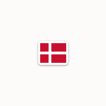 *mini* denmark flag sticker