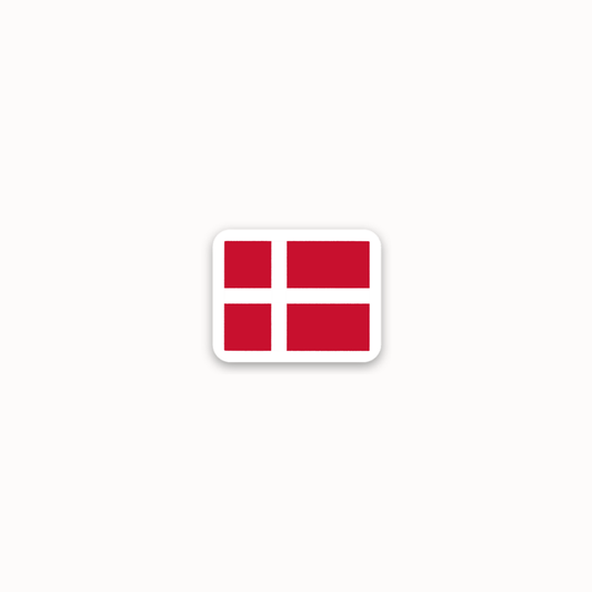 *mini* denmark flag sticker