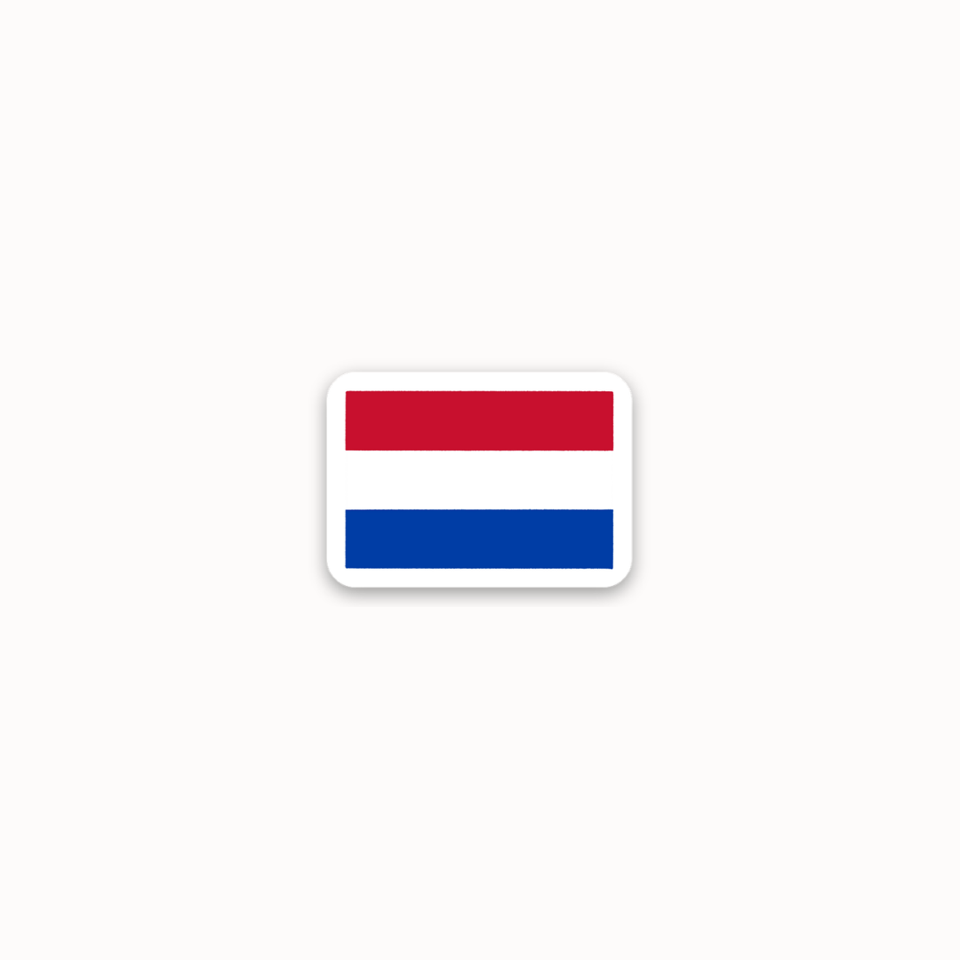 *mini* netherlands flag sticker
