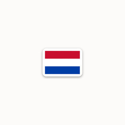 *mini* netherlands flag sticker