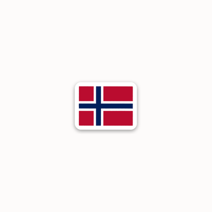 *mini* norway flag sticker