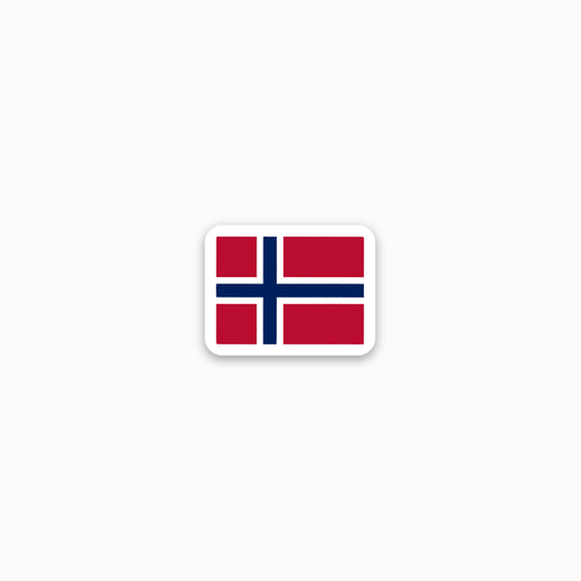 *mini* norway flag sticker