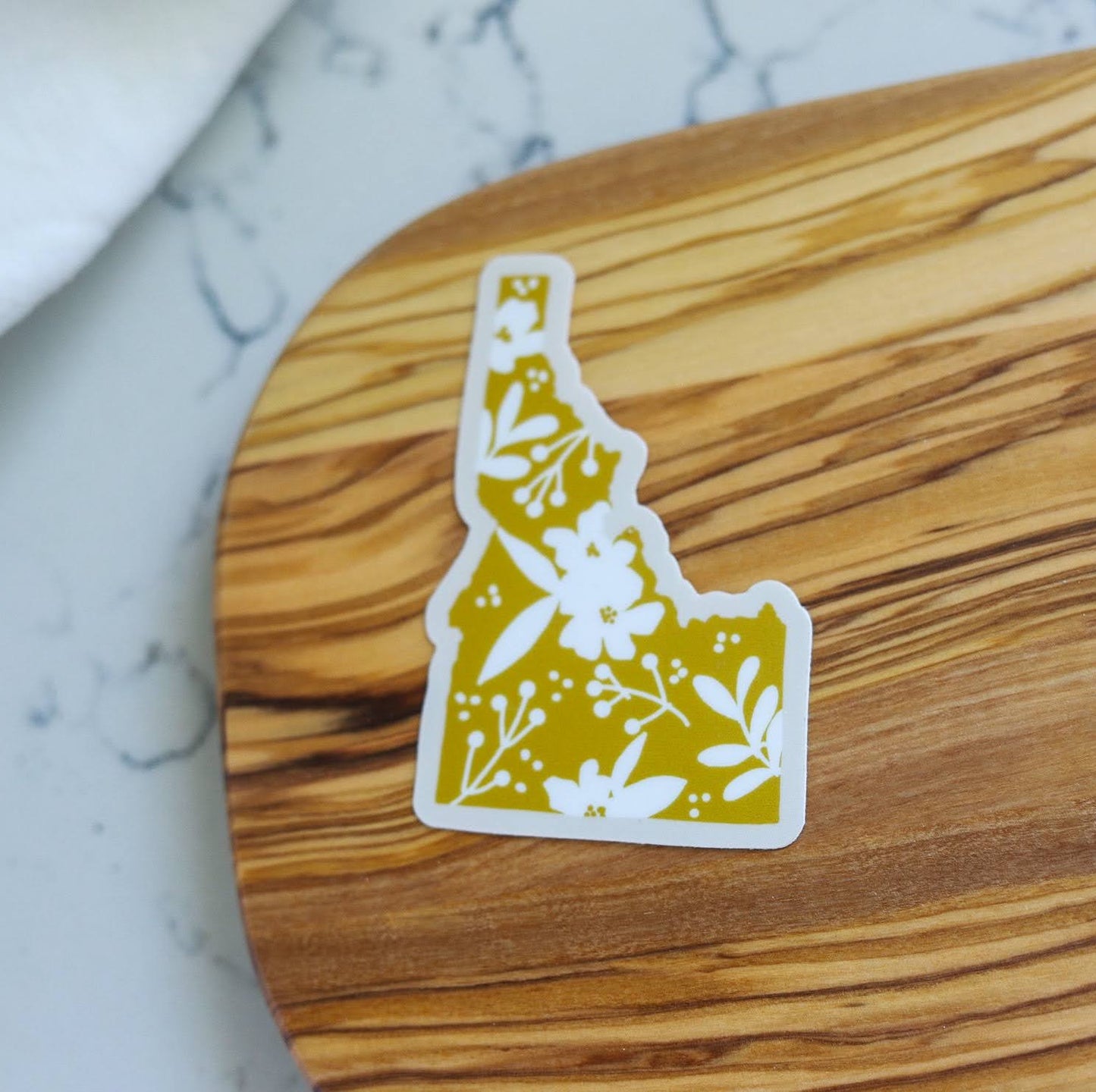 idaho syringa state outline sticker image 3