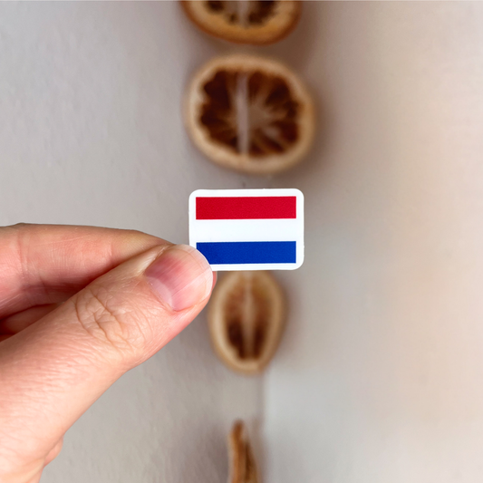 *mini* netherlands flag sticker