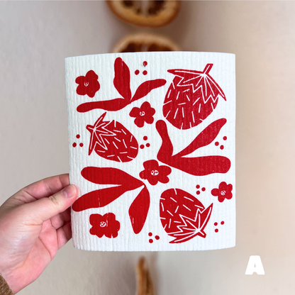 *seconds* strawberry swedish dishcloth