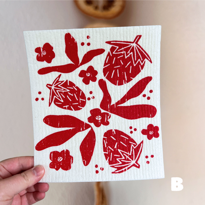 *seconds* strawberry swedish dishcloth