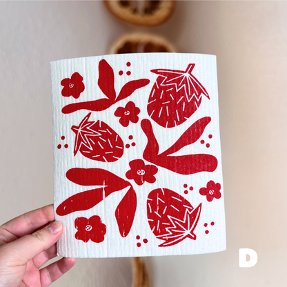 *seconds* strawberry swedish dishcloth