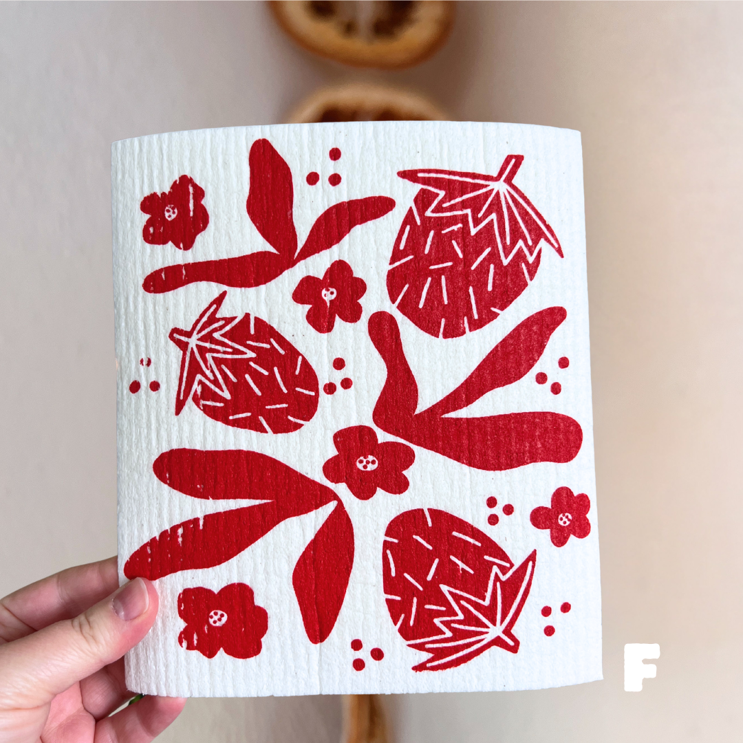 *seconds* strawberry swedish dishcloth
