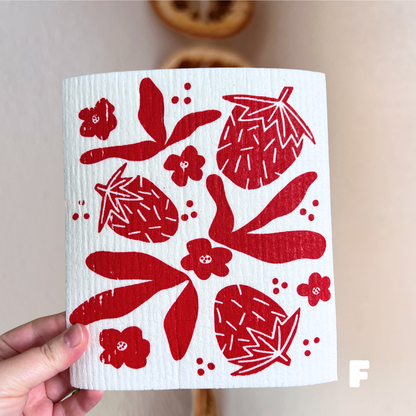 *seconds* strawberry swedish dishcloth