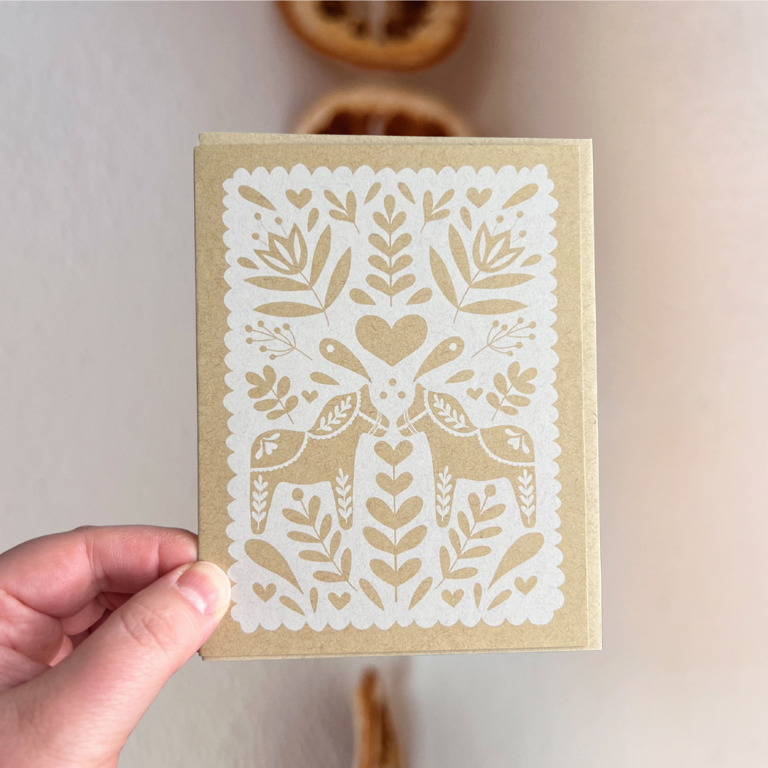 *seconds* dala horse greeting card