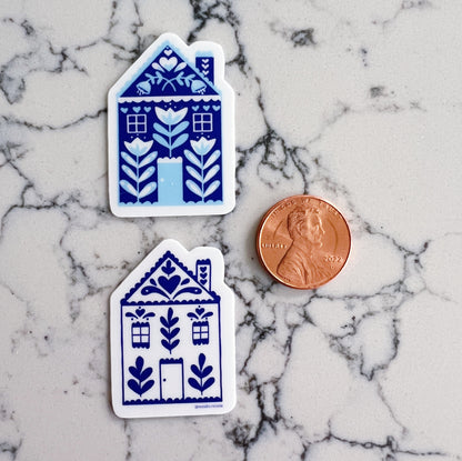 *mini* white house sticker
