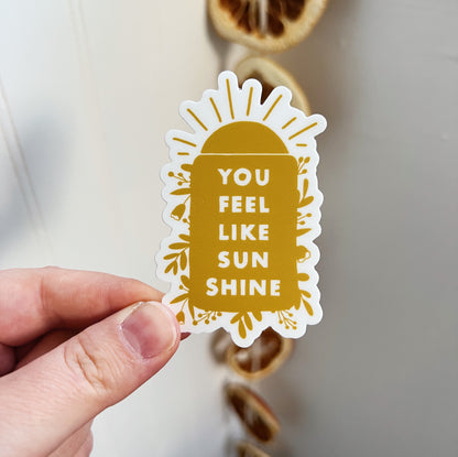 you feel like sunshine sticker image 0
