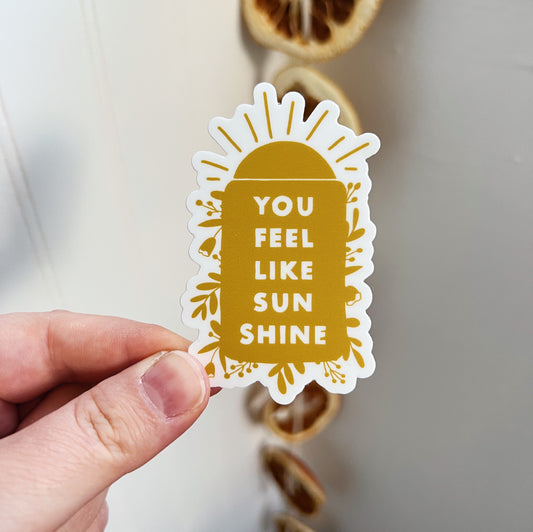 you feel like sunshine sticker image 0