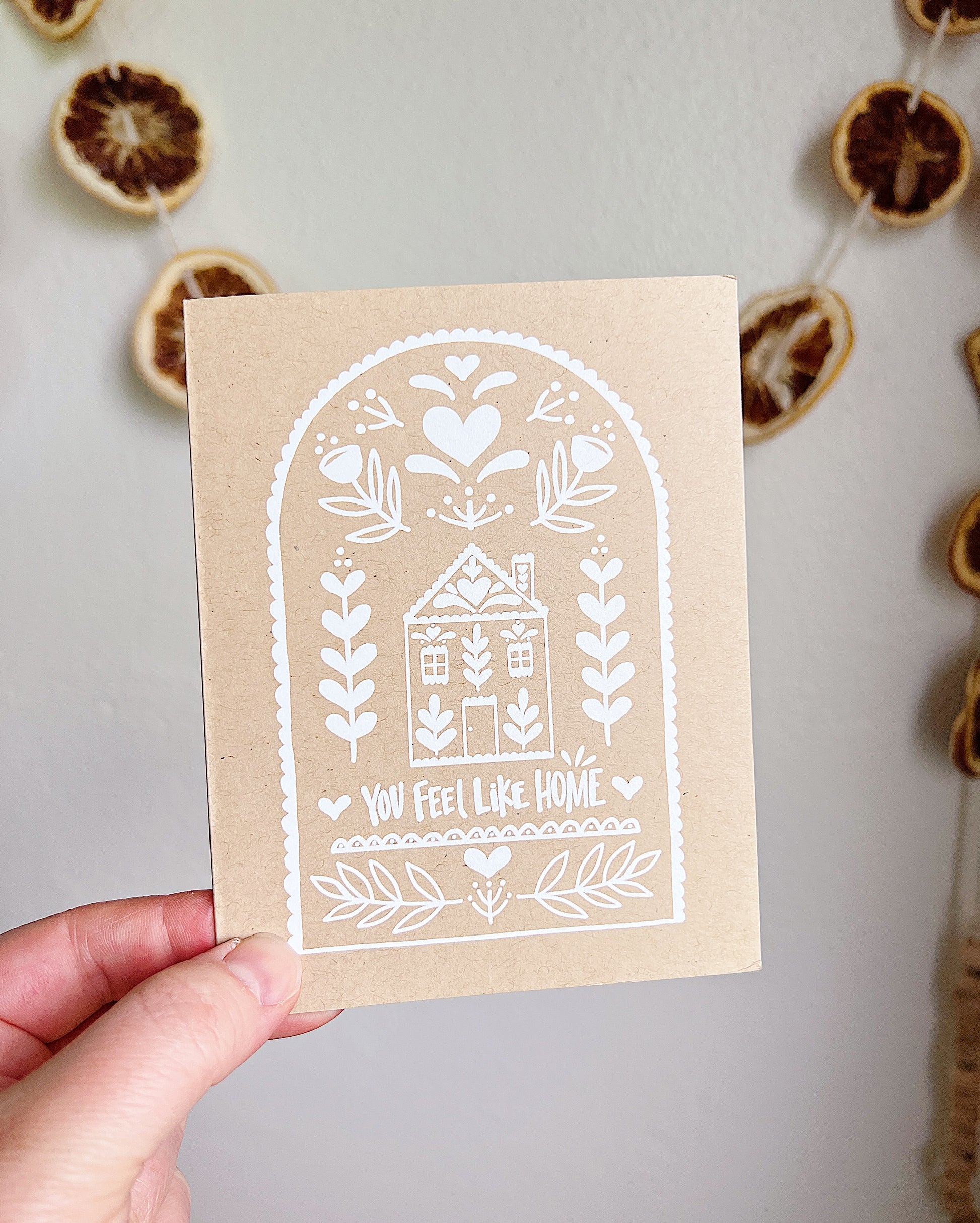 you feel like home greeting card image 0