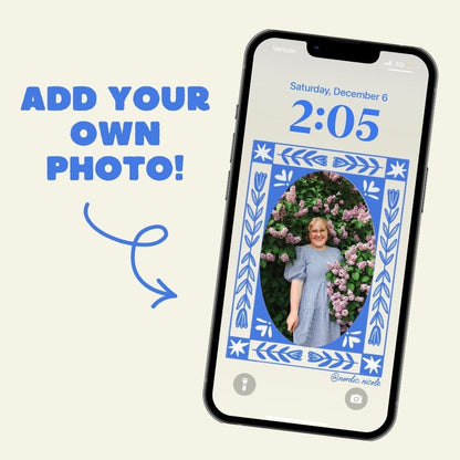 *bundle* customizable photo art frames for iphone (digital download)
