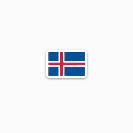*mini* icelandic flag sticker
