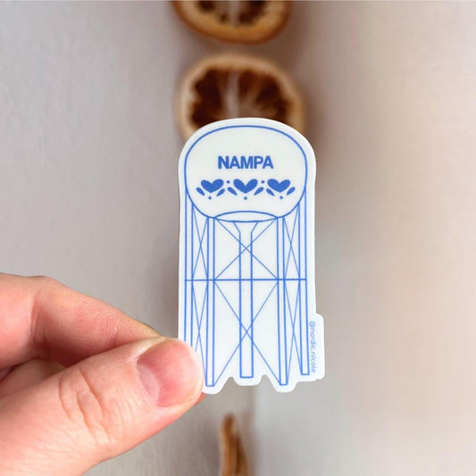 Nampa Idaho Water Tower Sticker