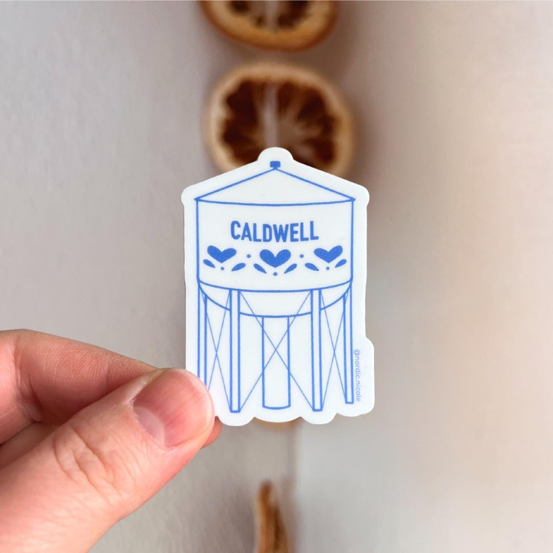 Caldwell Idaho Water Tower Sticker