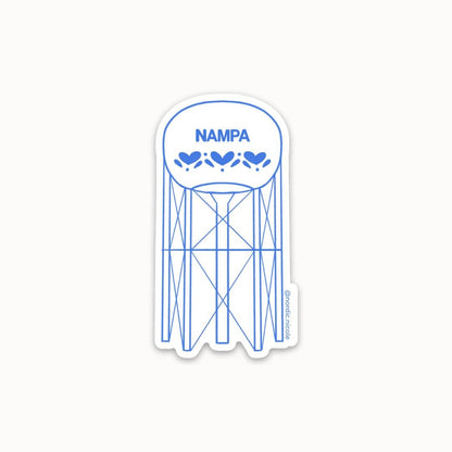 Nampa Idaho Water Tower Sticker